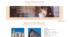 Desktop Screenshot of holychildparish.net