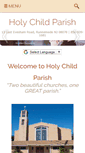 Mobile Screenshot of holychildparish.net