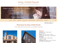 Tablet Screenshot of holychildparish.net